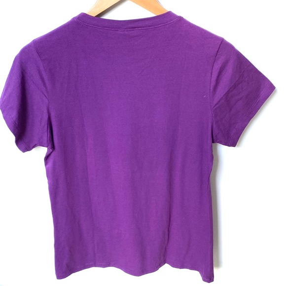 Hip Jeans Baltimore Ravens Purple Short Sleeve Tee with jeweled lips, Size 2XL - Picture 6 of 8